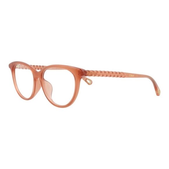 Chloé Womens Cat Eye Pink Pink Transparent Fashion Designer Eyewear - Picture 1 of 4